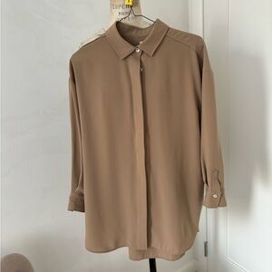 Toteme beige oversized shirt 
XS